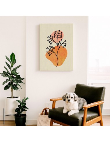 Cuadro Abstracto de Flores 35x50cm Canvas Diseño 0146