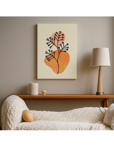 Cuadro Abstracto de Flores 35x50cm Canvas Diseño 0146