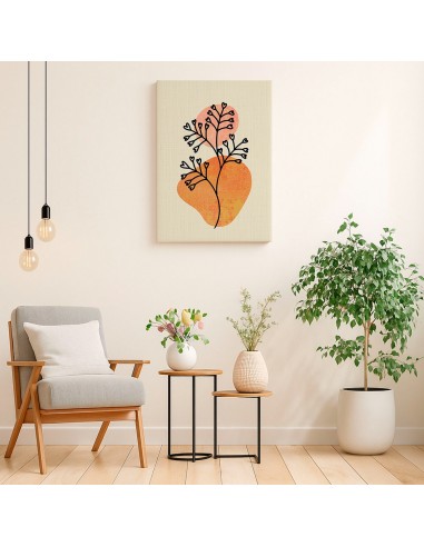 Cuadro Abstracto de Flores 35x50cm Canvas Diseño 0146