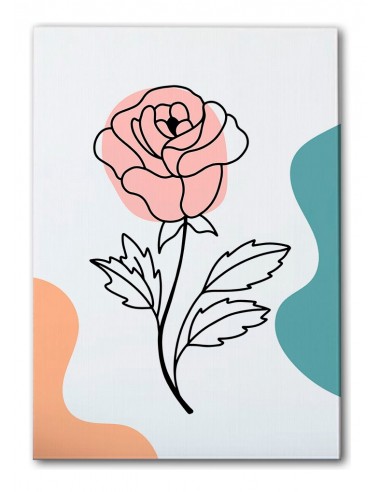 Cuadro Abstracto de Flores 35x50cm Canvas Diseño 0147