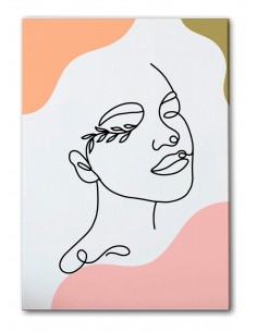 Cuadro Abstracto de Flores 35x50cm Canvas Diseño 0148