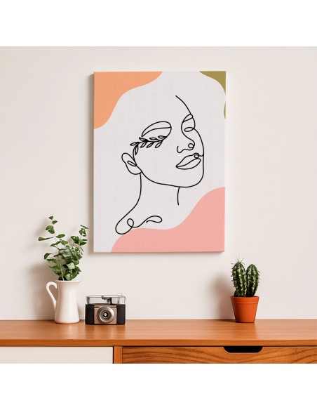 Cuadro Abstracto de Flores 35x50cm Canvas Diseño 0148