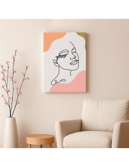 Cuadro Abstracto de Flores 35x50cm Canvas Diseño 0148