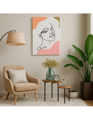 Cuadro Abstracto de Flores 35x50cm Canvas Diseño 0148