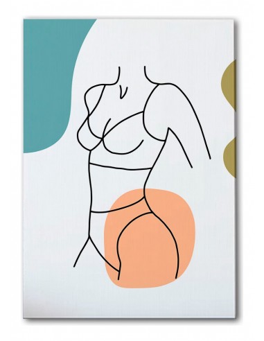 Cuadro Abstracto de Flores 35x50cm Canvas Diseño 0149