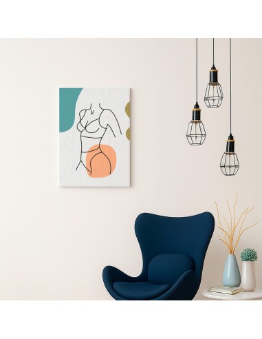 Cuadro Abstracto de Flores 35x50cm Canvas Diseño 0149