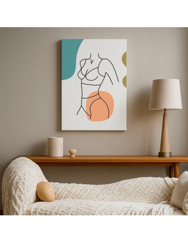 Cuadro Abstracto de Flores 35x50cm Canvas Diseño 0149