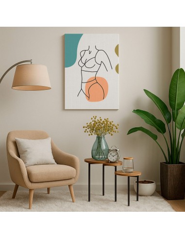 Cuadro Abstracto de Flores 35x50cm Canvas Diseño 0149