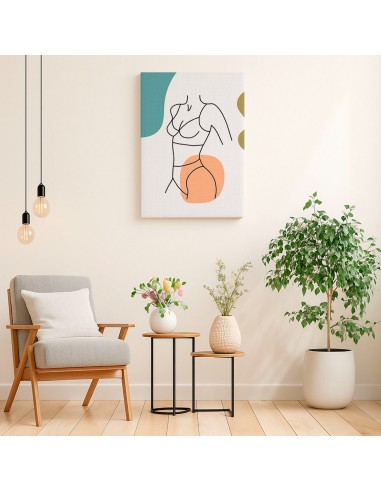 Cuadro Abstracto de Flores 35x50cm Canvas Diseño 0149