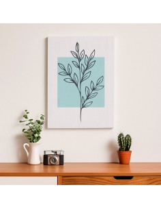 Cuadro Abstracto de Flores 35x50cm Canvas Diseño 0151 2