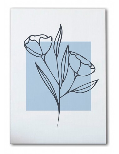 Cuadro Abstracto de Flores 35x50cm Canvas Diseño 0152