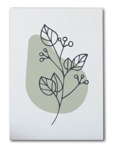 Cuadro Abstracto de Flores 35x50cm Canvas Diseño 0157