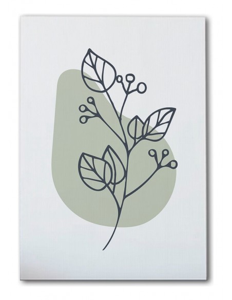 Cuadro Abstracto de Flores 35x50cm Canvas Diseño 0157