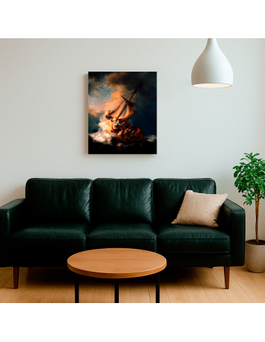 The Storm on the Sea of Galilee by Rembrandt 61x70cm Lienzo Canvas