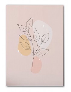 Cuadro Abstracto de Flores 35x50cm Canvas Diseño 0159