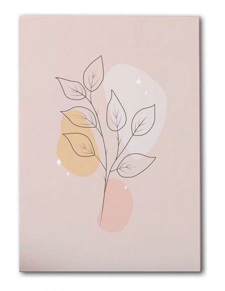 Cuadro Abstracto de Flores 35x50cm Canvas Diseño 0159