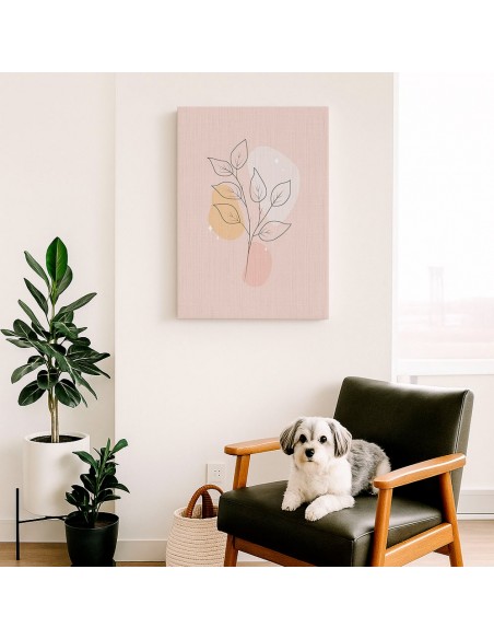 Cuadro Abstracto de Flores 35x50cm Canvas Diseño 0159