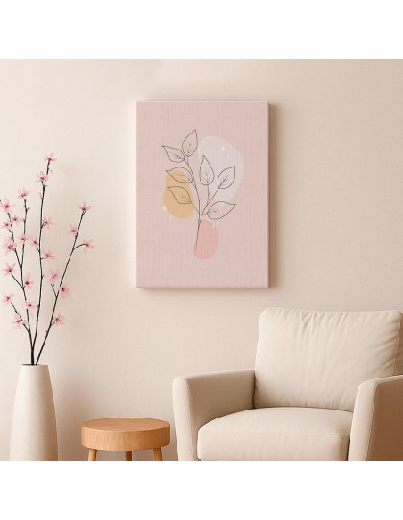 Cuadro Abstracto de Flores 35x50cm Canvas Diseño 0159