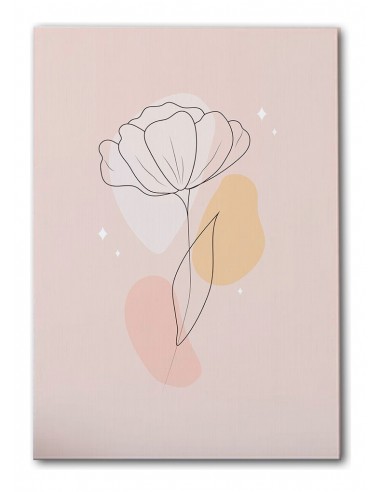 Cuadro Abstracto de Flores 35x50cm Canvas Diseño 0160