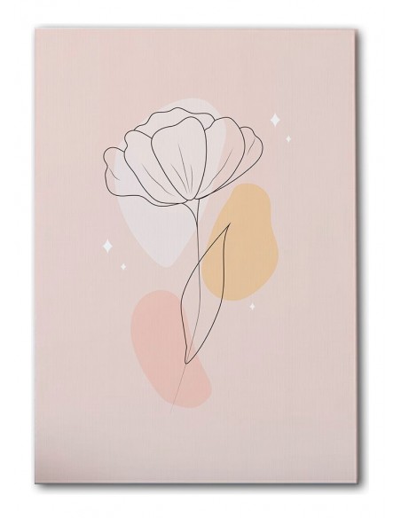 Cuadro Abstracto de Flores 35x50cm Canvas Diseño 0160