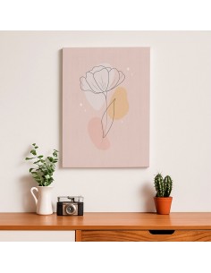 Cuadro Abstracto de Flores 35x50cm Canvas Diseño 0160 2
