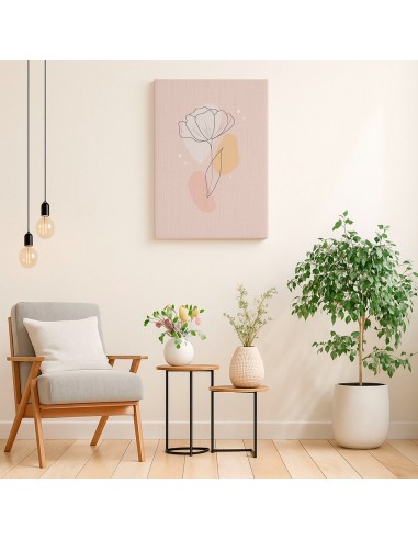 Cuadro Abstracto de Flores 35x50cm Canvas Diseño 0160