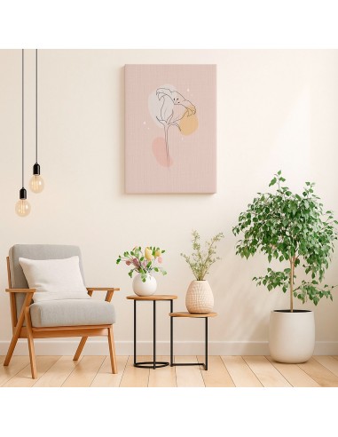 Cuadro Abstracto de Flores 35x50cm Canvas Diseño 0161