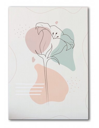 Cuadro Abstracto de Flores 35x50cm Canvas Diseño 0162