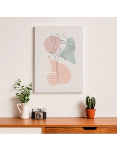Cuadro Abstracto de Flores 35x50cm Canvas Diseño 0162 2