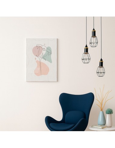 Cuadro Abstracto de Flores 35x50cm Canvas Diseño 0162