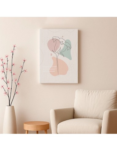 Cuadro Abstracto de Flores 35x50cm Canvas Diseño 0162