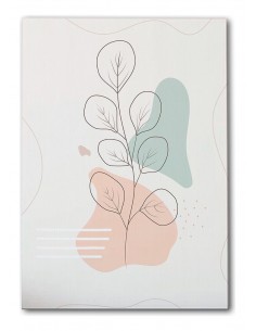 Cuadro Abstracto de Flores 35x50cm Canvas Diseño 0163