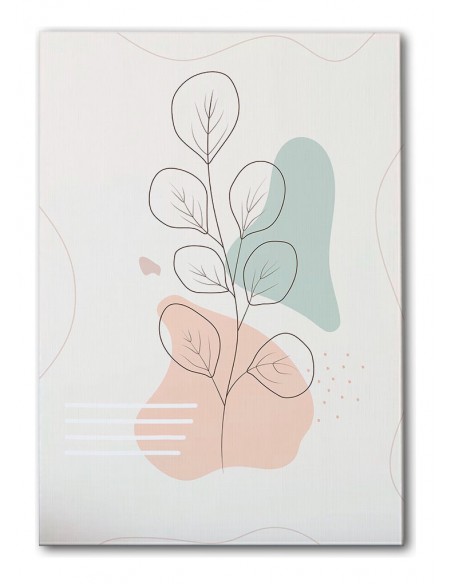 Cuadro Abstracto de Flores 35x50cm Canvas Diseño 0163