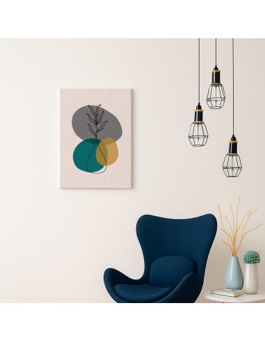 Cuadro Abstracto de Flores 35x50cm Canvas Diseño 0165