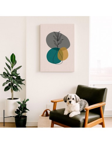 Cuadro Abstracto de Flores 35x50cm Canvas Diseño 0165