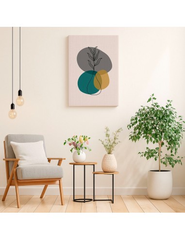 Cuadro Abstracto de Flores 35x50cm Canvas Diseño 0165