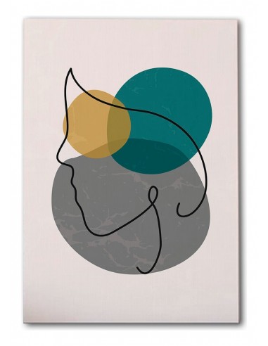 Cuadro Abstracto de Flores 35x50cm Canvas Diseño 0166