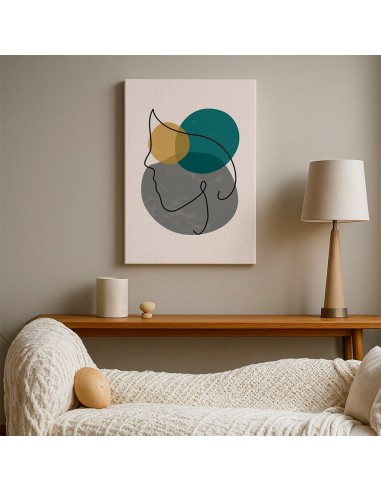 Cuadro Abstracto de Flores 35x50cm Canvas Diseño 0166