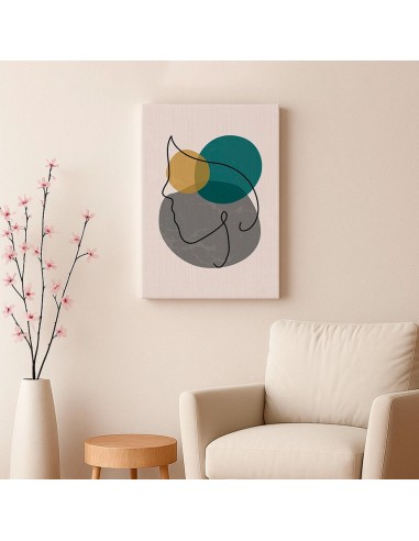 Cuadro Abstracto de Flores 35x50cm Canvas Diseño 0166