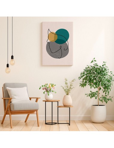 Cuadro Abstracto de Flores 35x50cm Canvas Diseño 0166