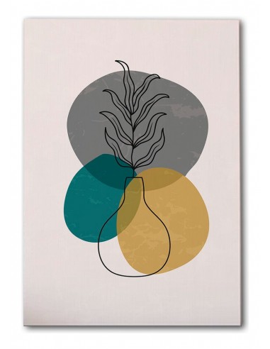 Cuadro Abstracto de Flores 35x50cm Canvas Diseño 0167