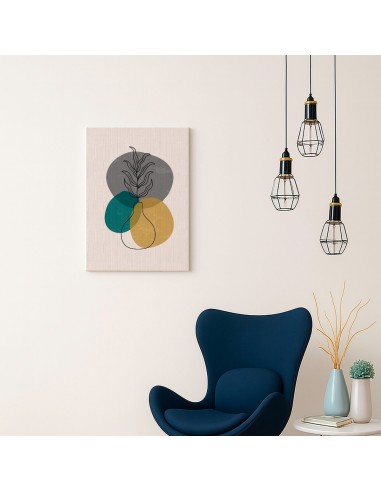 Cuadro Abstracto de Flores 35x50cm Canvas Diseño 0167