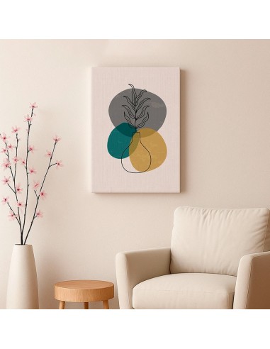 Cuadro Abstracto de Flores 35x50cm Canvas Diseño 0167