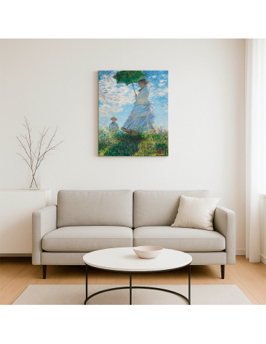 The Woman with a Parasol by Claude Oscar Monet 50x62 cm Lienzo Canvas