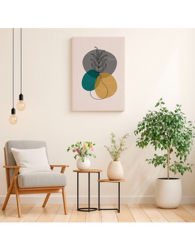 Cuadro Abstracto de Flores 35x50cm Canvas Diseño 0167