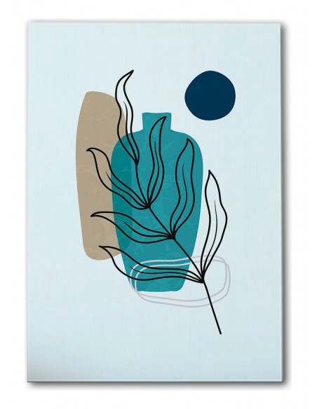 Cuadro Abstracto de Flores 35x50cm Canvas Diseño 0168