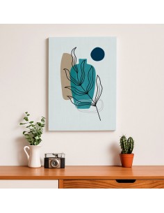 Cuadro Abstracto de Flores 35x50cm Canvas Diseño 0168 2