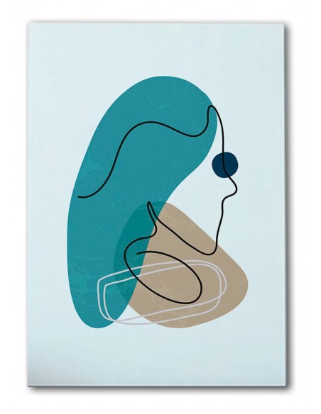 Cuadro Abstracto de Flores 35x50cm Canvas Diseño 0169