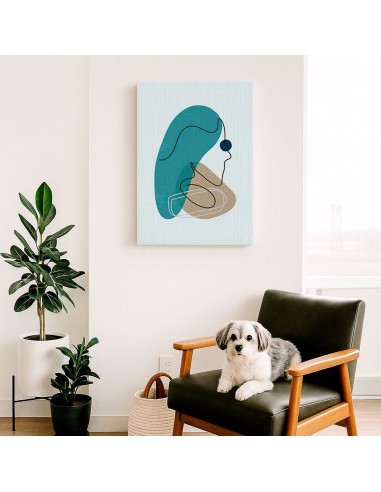 Cuadro Abstracto de Flores 35x50cm Canvas Diseño 0169