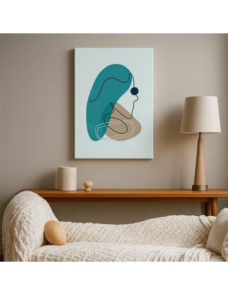 Cuadro Abstracto de Flores 35x50cm Canvas Diseño 0169